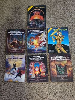 Set of 7 TSR D&D books