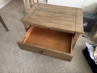 nightstand Ethan Allen's rustic