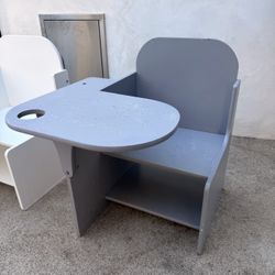 Kids Montessori Wooden High Chair / Toddler Feeding Chair weaning table and chair set