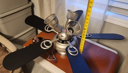 Hampton Bay Brushed Nickel Ceiling Fan with Light Kit
