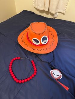 One Piece Ace hat and beads