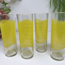 Bacardi Limón Tall Cocktail Glasses – Set of 4 – 12oz 