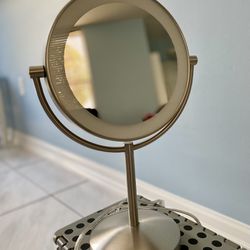 Conair Reflections LED Lighted Mirror, Double-Sided with 1x 10x Magnification