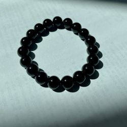 Natural obsidian bracelet 