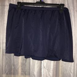 Navy Blue Bathing Suit Skirt Size 24w