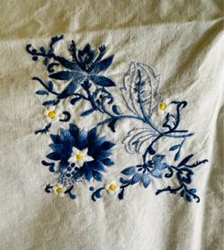 WEEKEND SALE: Hand-Embroidered Vintage Linens (set of 5) | Heirloom Quality & Timeless Charm