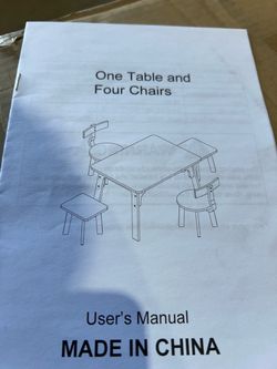 Similar to one in picture kids table