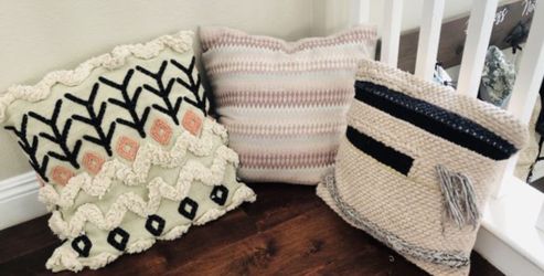 Bohemian throw pillows
