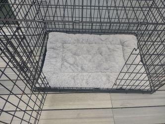 Large Dog Crate & Cushion