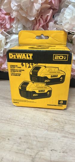 DEWALT 20V MAX Premium Lithium-Ion 4.0Ah Battery Pack (2 Pack)