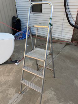 Aluminum Step Ladder 4-Step Folding