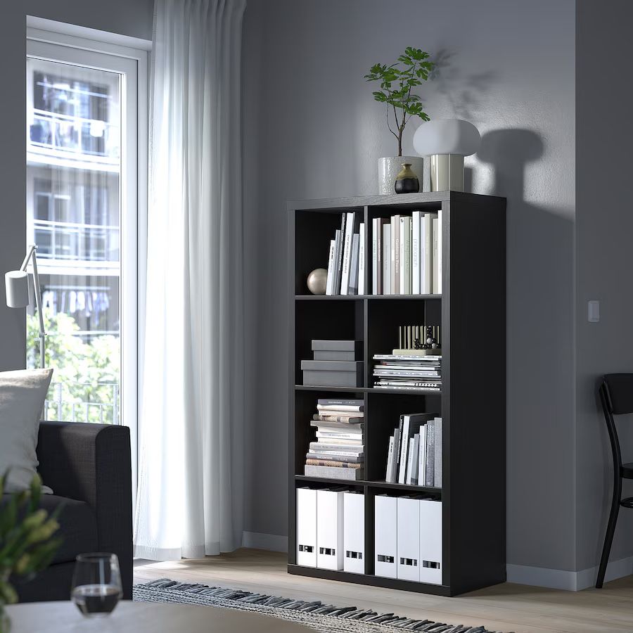 Black-brown 8 Shelf Unit