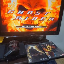 PS2 SLIM BATMAN AND GHOSTRIDER BUNDLE 