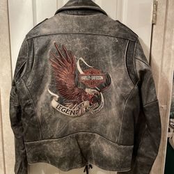 Beautiful Embroidered Harley Davidson Jacket 