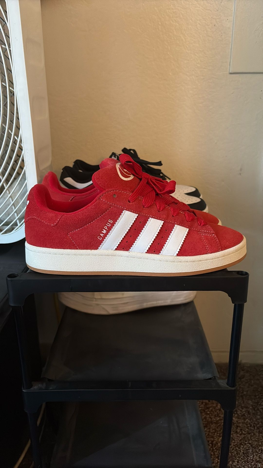 Red Adidas Campus Shoes