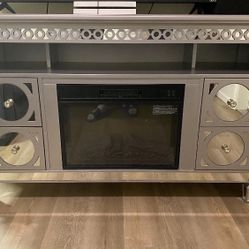 Fire Place Tv Stand Like New