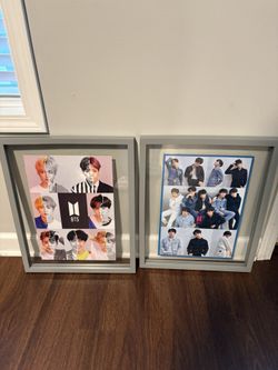 2 Glass Gray Wall Art Frames