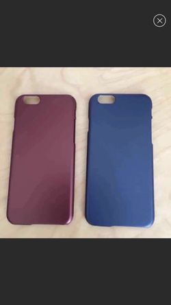 2 iphone 6/6s metallic colors back covers