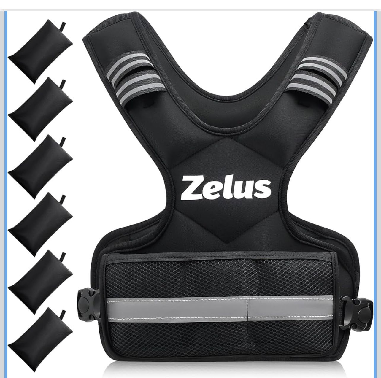 ZELUS Weighted Vest for Men and Women | 4-10lb/11-20lb/20-32lb 