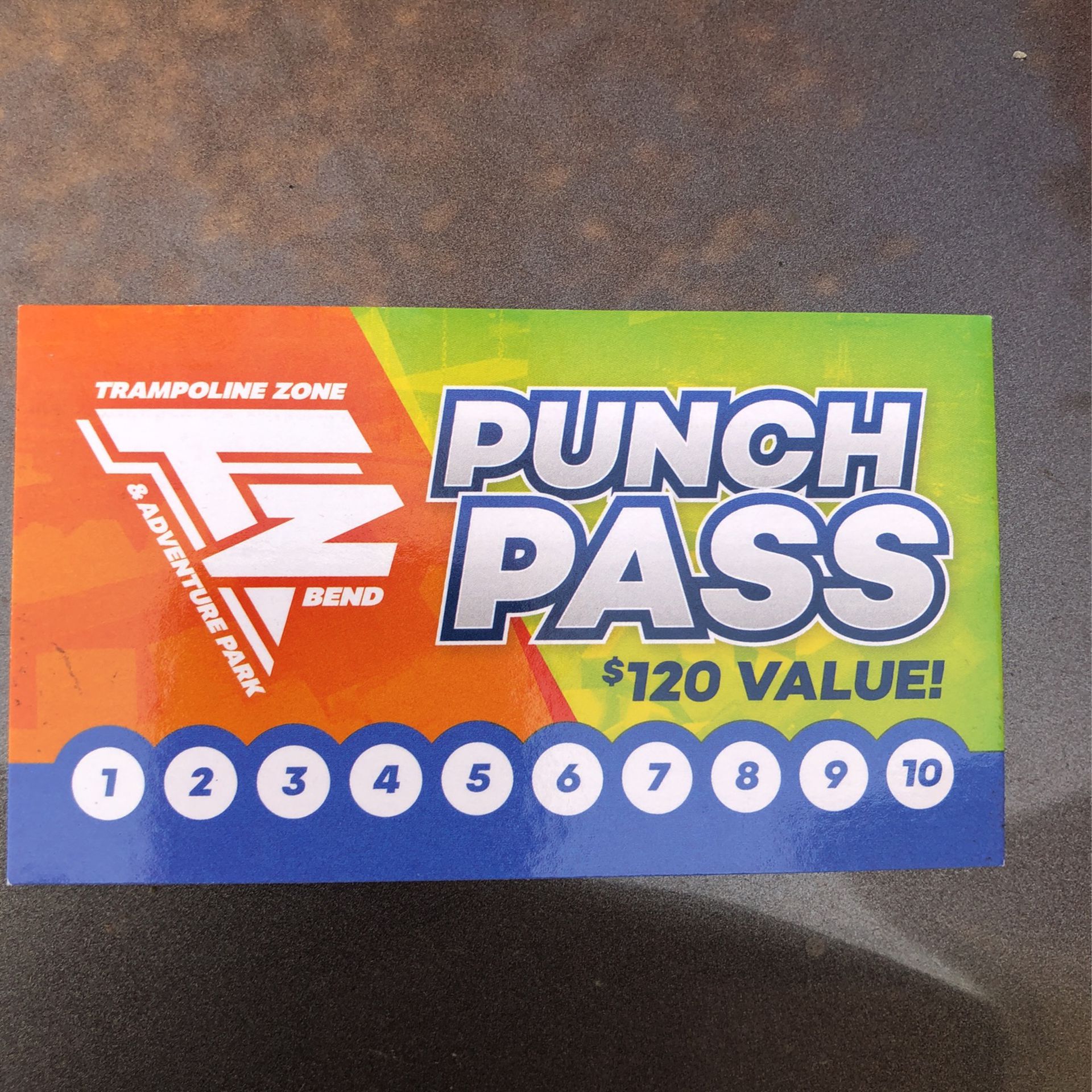 Trampoline Zone 10 Punch Pass