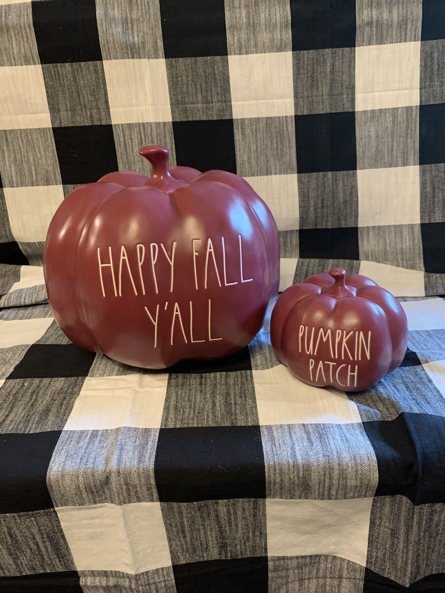 Rae Dunn pumpkins