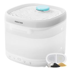 Brand new Pumpless Wireless Water Fountain, 67oz/2L Ultra Quiet Automatic Pet Water Fountain for Cats and Dogs Wireless Pump with Replacement Filter