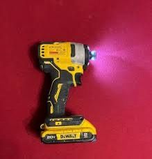 Impact drill with two batteries and charger