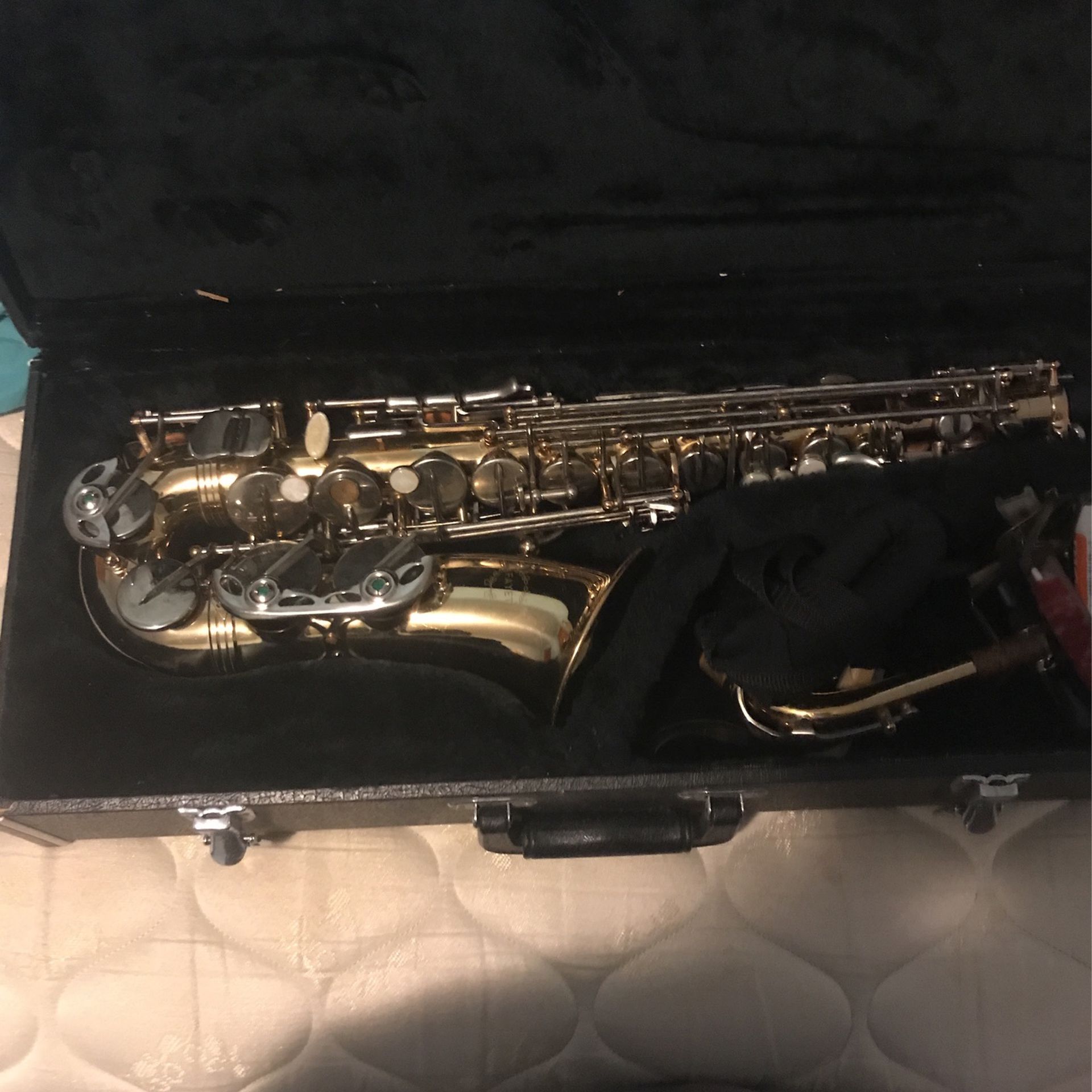 Alto Saxophone And Everything In Case