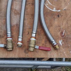 Stainless Flex Water Heater Supply Line 3/4 X 18"
