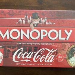 Monopoly Coca-Cola 125th Anniversary Collector's Edition Brand New Sealed