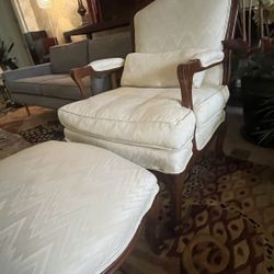 Vintage Chair & Ottoman