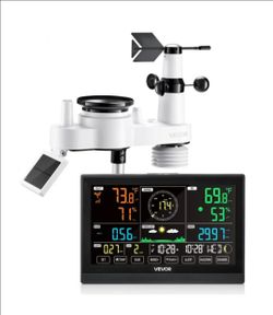 VEVOR 7-in-1 Wireless Weather Station, 7.5-Inch VA Display (No WiFi) YT60309