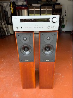 Arcam AVR100 Receiver + Epos M15 Floorstanding Speakers – Complete Audiophile Hi-Fi System