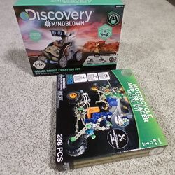 Robot And Motorcycle Building Kit Bundle 