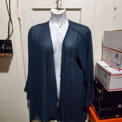 Women's Cardigan Bolero Shrug Ruffle long Sleeve Size 4x