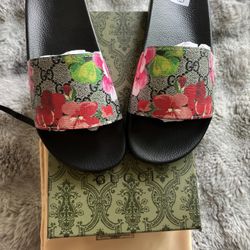 Floral Gucci Sandals 