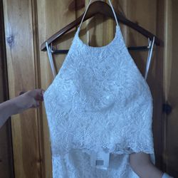 Elegant All -Lace Two Piece Gown- Brand New