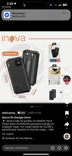 PowerFlash 20000mAh Mobile Power Bank Fast Charge Double Line in or White, 22.5W/ PD2OW Type-C and USB, LED Screen with Power Indicator, Compatible fo