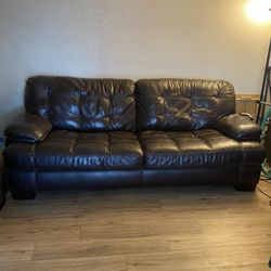 Leather couch OBO
