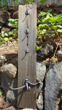 New one of a kind Rustic key/coat rack