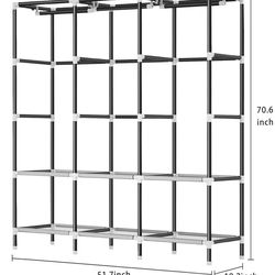 Frame Only Portable Closet Organizer