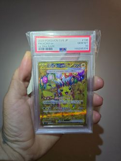 Pikachu ex 136/106 Sv8: Super Electric Breaker JP PSA 10 #136