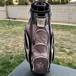 Dallas Cowboys Golf Bag Wilson NFL Cart Bag 14 Way Divider Blue Gray