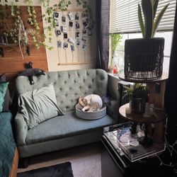 Green Vintage Couch For Sale