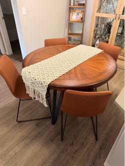 Dining table with chairs