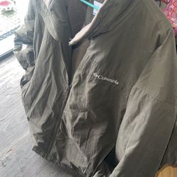 Green Color Colombia Jacket For Men Size 2X 