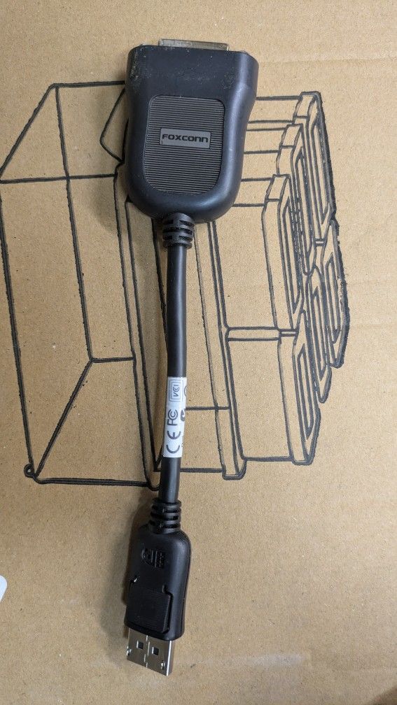 HP Foxconn VGA to Display Port DP Adapter