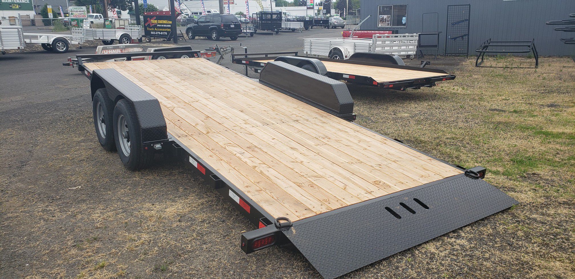 New Eagle Trailers 10k 7’x18’ Tandem Axle w/ Brakes on Both (financing available)