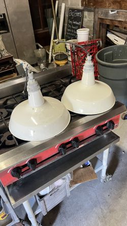 White porcelain Industrial Lamps