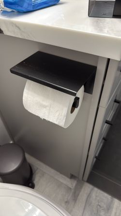 Metal Toilet Paper Dispenser & Phone Holder